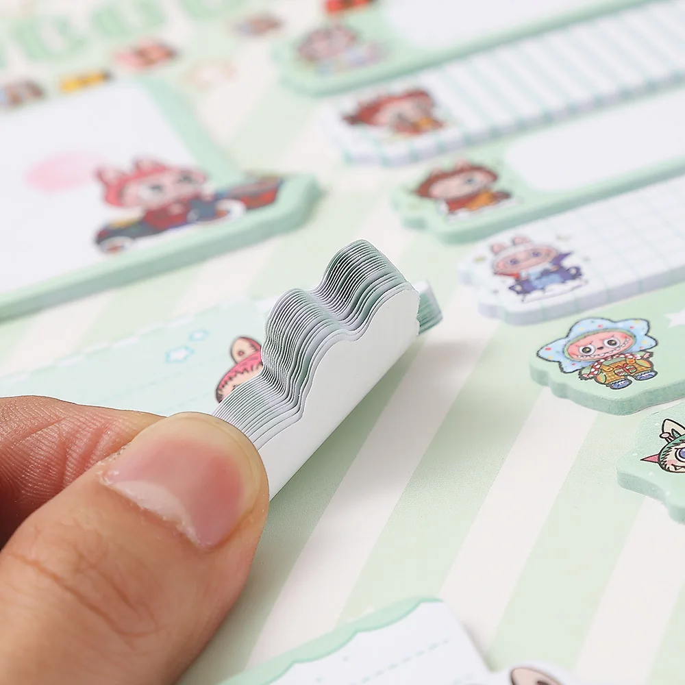 220 Sheets Labubu Sticky Notes Set 11 Kawaii Designs 80 GSM Paper  Self-Adhesive Memo Strips for Office School Planner Journal 4