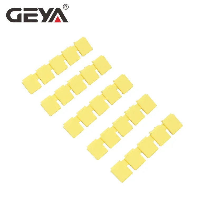 GEYA PIN TYPE MCB Copper Busbar Connector Protect Cover Comb Busbar Teeth Busbar Protector Braces Terminal Caps 5 Teeths