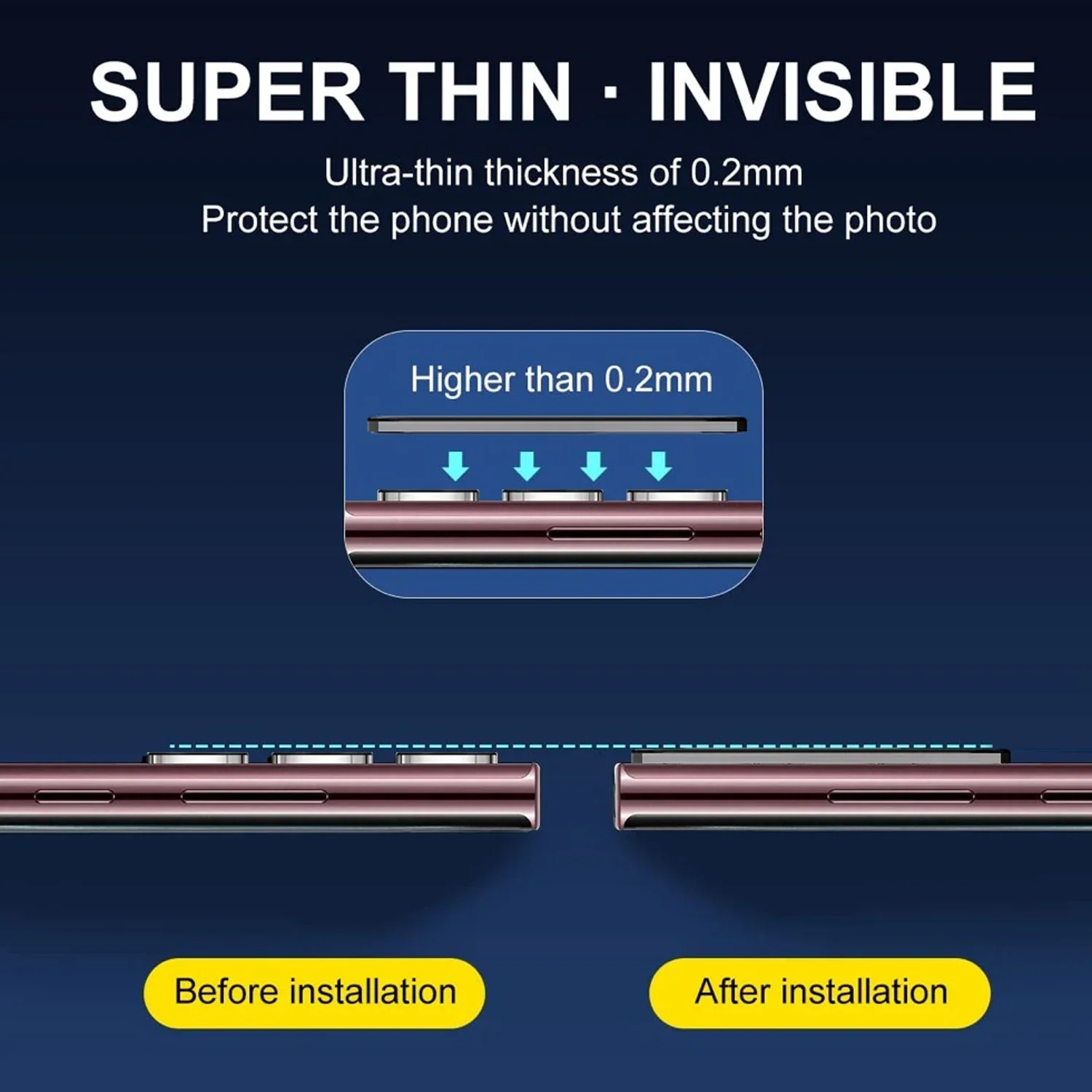 Camera Protector for Samsung Galaxy S25 Plus S25Ultra Tempered Glass HD Lens Protective Cover Anti-Scratch Len Glass for S25