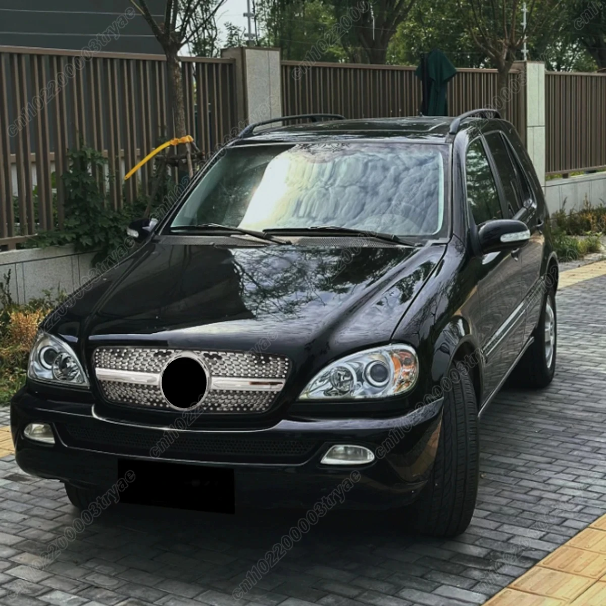 메르세데스 W163 ML-클래스 ML320 ML350 ML270 ML400 ML430 CDI 1998 1999 2000 2001 2002 2003 2004 프론트 범퍼 GT 스타일 그릴 키트