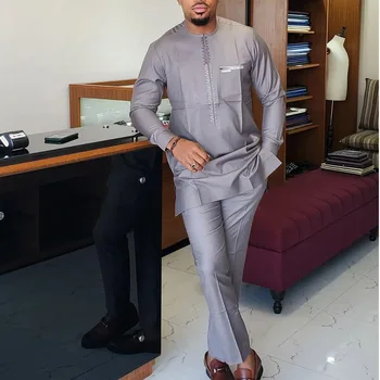 Alternative view of Musa Embroidered Long Sleeve Kaftan Outfit