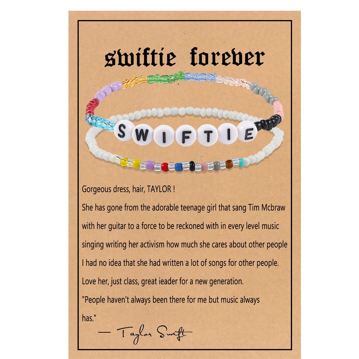 Kit c/ 10 pulseiras Friendship bracelets Taylor Swift tipo cristal