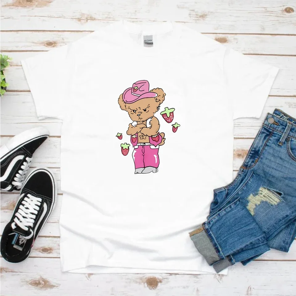 Harry Bear Maglietta Maniche Corta per Ragazze Anguria Tropicale Grigio 6-7 Anni