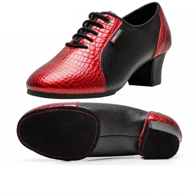 

Genuine Leather Latin Dance Shoes Women Soft Square Dance Social Modern Shape Training Stone Jazz Dance Women Shoes Sneakers