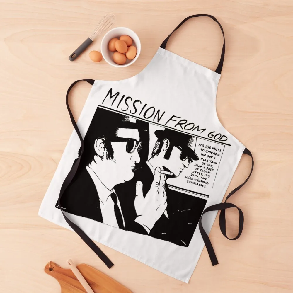 

The Blues Brothers Apron Waiter Uniforms Waterproof Apron Kitchen Supplies Hairdressing Hairdresser Accessories