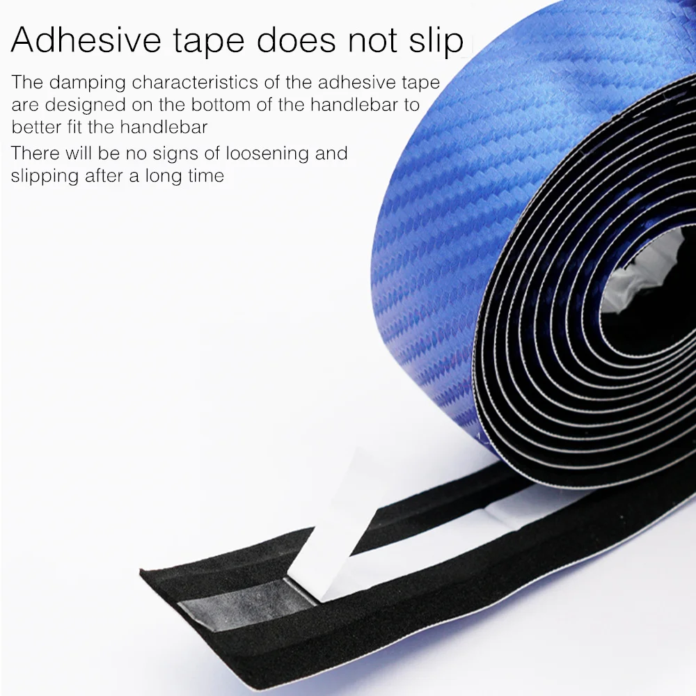 Bike Handlebar Tape Anti-slip Shock Absorption Cycling Wrap End Plug