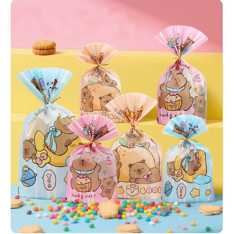thumbnail image 2 of Capybara Party Gift Bags Candy Filled Bags Capybara Snack Bags Pinata Filled Bags Children's Birthday Party Supplies Baby Shower 2 of 13