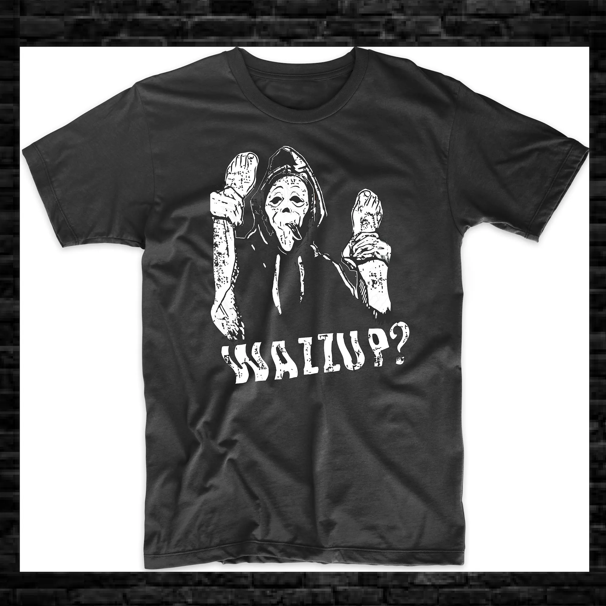 Крик Wazzup Хэллоуин страшный смешной Тройник