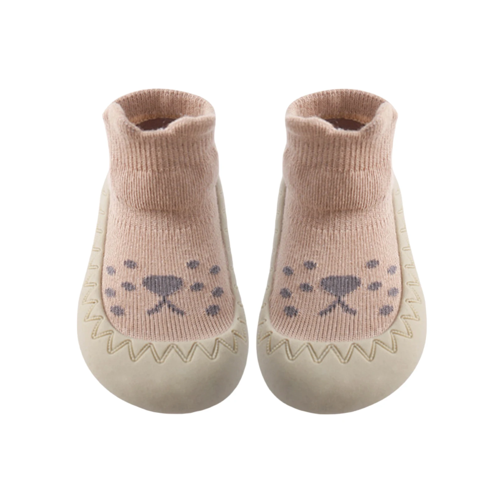Sunfanrtnn Baby Sock Shoes Animal Rubber Sole Non-Skid Indoor Slipper Infant First Walking Floor Shoes - Adorable and