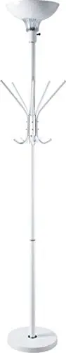 

Style Metal Floor Lamp - Featuring a Rotating On/Off Switch - 72" Tall Great for Living Room, Home Office, or Bedroom - Whit Mus