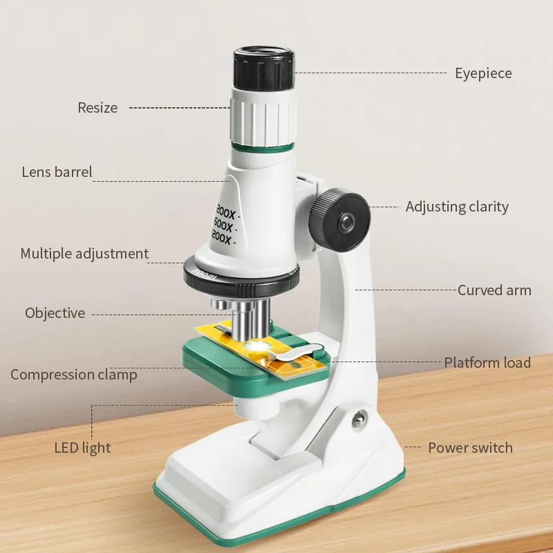 Children Science Biological Microscope Set Lab 6