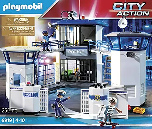 Vervolgen Schrikken vloek Playmobil Stad Action Politie Station Met Gevangenis, Van 4 Jaar (6919)| |  - AliExpress
