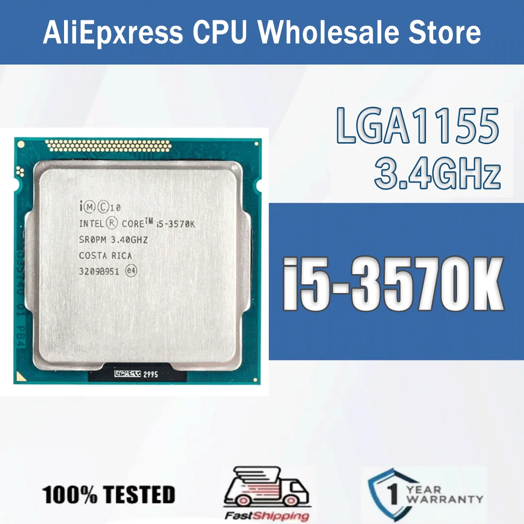 Intel Core i5-3570K 3.4 GHz Quad-Core Quad-Thread 6M TDP77W Computer CPU Processor Server FC-LGA12C LGA 1155 i5 3570K