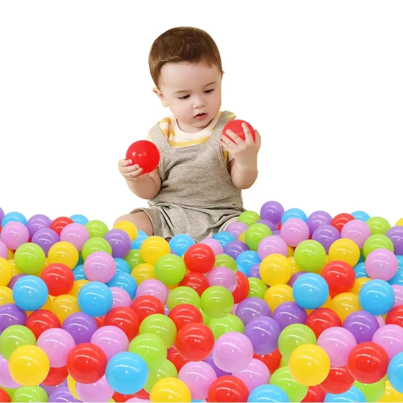 50Pcs Color Baby Plastic Balls Kids Games Toys Ball Baby Playpen Tent Water Pool Ocean Wave Balls Children Toys for Boys Girls 3
