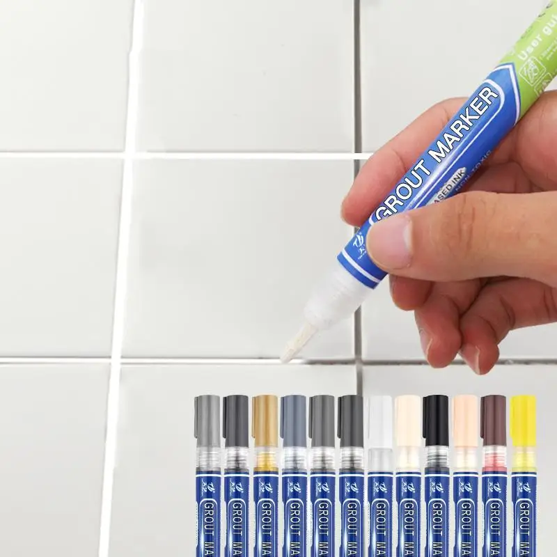 Waterproof White Tile Grout Marker and Repair Pen