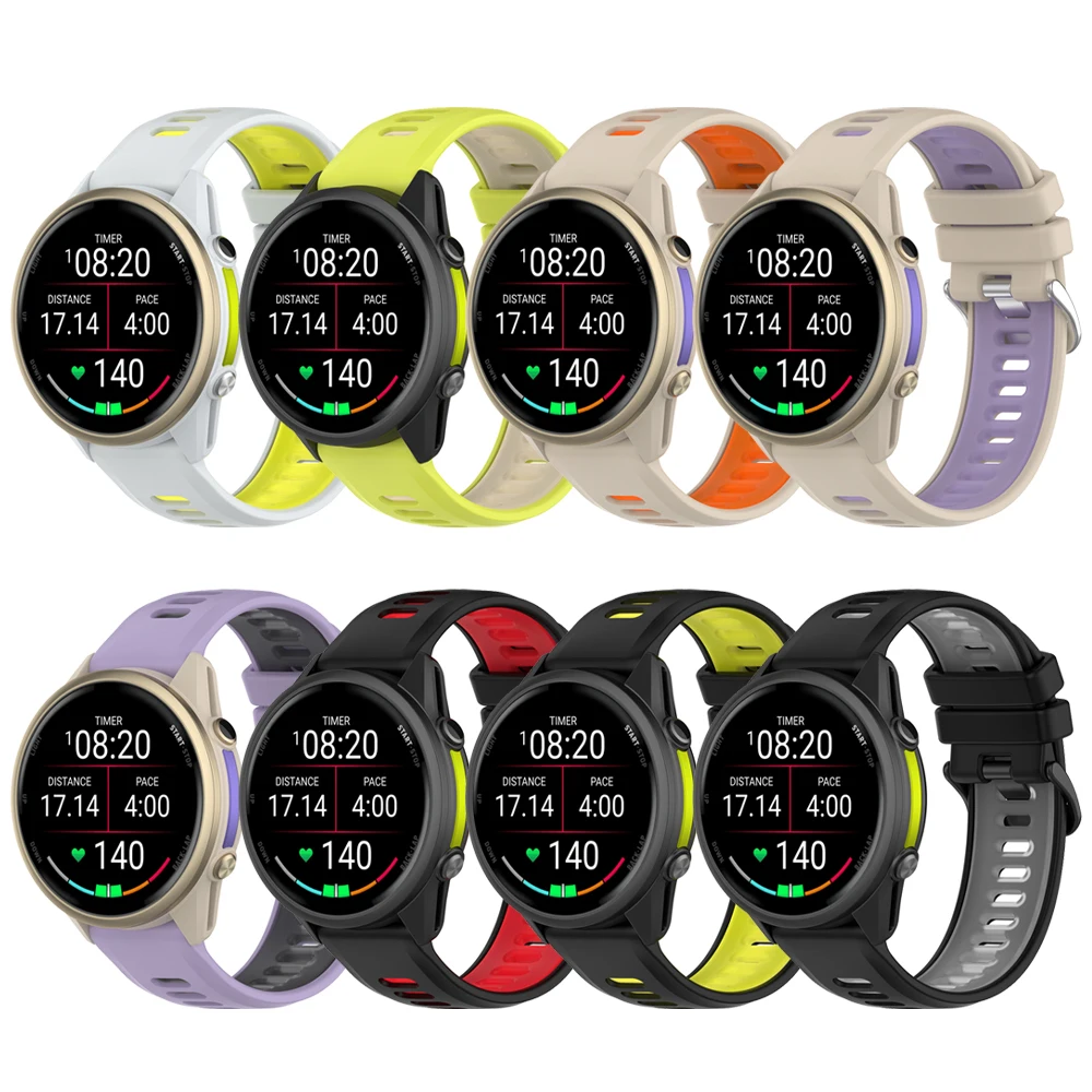 Sports Silicone Quick Release Strap - Official Band Replacement for Garmin Forerunner