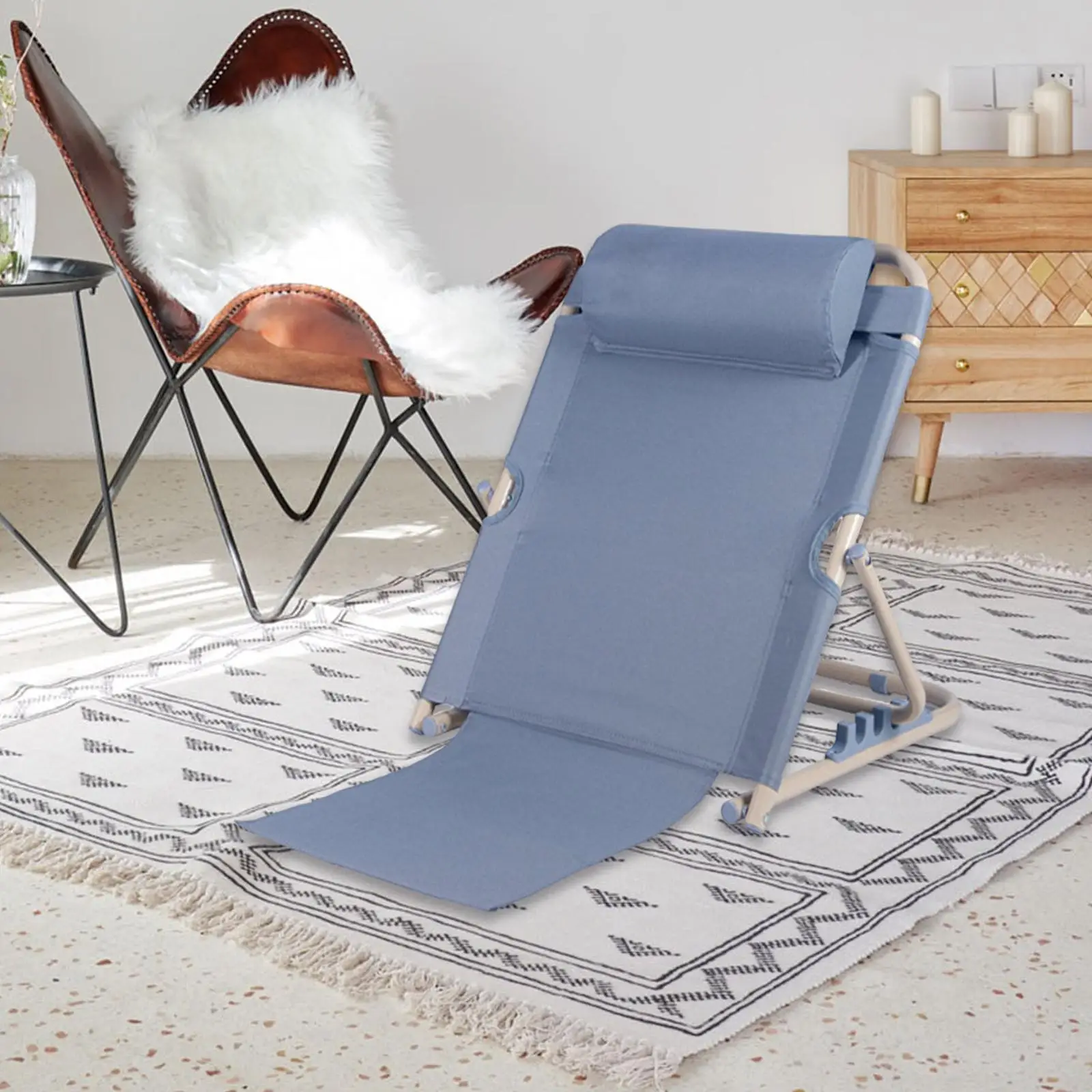 Schienale del letto sedia da letto regolabile pieghevole per adulti con  cuscino per la testa multifunzione portatile Sit up Back Rest per il collo  della testa - AliExpress