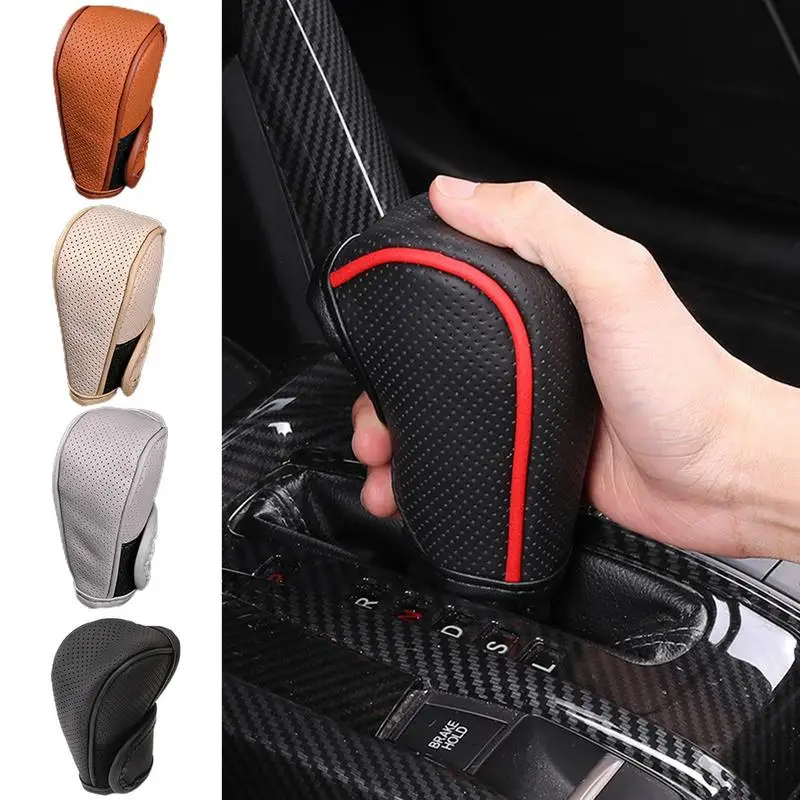 

Gear Shift Knob Cover Multi Choices Design Automatic Shifter Cover Universal Shift Knob Cover for Car Interior Accessories