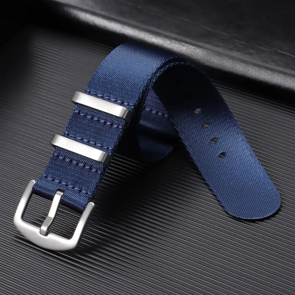 Nylon Canvas Watch Strap Bracelet - Military Sport Style, Unisex Replacement Watch Band (20mm/22mm)