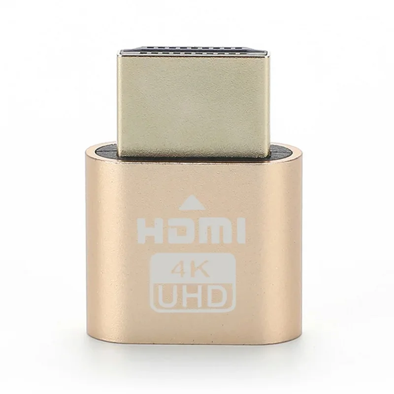 4K HDMI Virtual Display Adapter - LED Dummy Emulator Plug