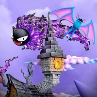 ⁦مجسم عائلة تطور غينغار (بوكيمون) طول 32 سم | Official Bandai Pokémon Gengar Evolution Family 32cm⁩ - الصورة ⁦4⁩