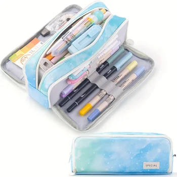 Astuccio di Grande Capacità, Forniture Scolastiche, Portapenne, Borsa Portaoggetti da Scrivania, Astuccio per Studenti e Bambini