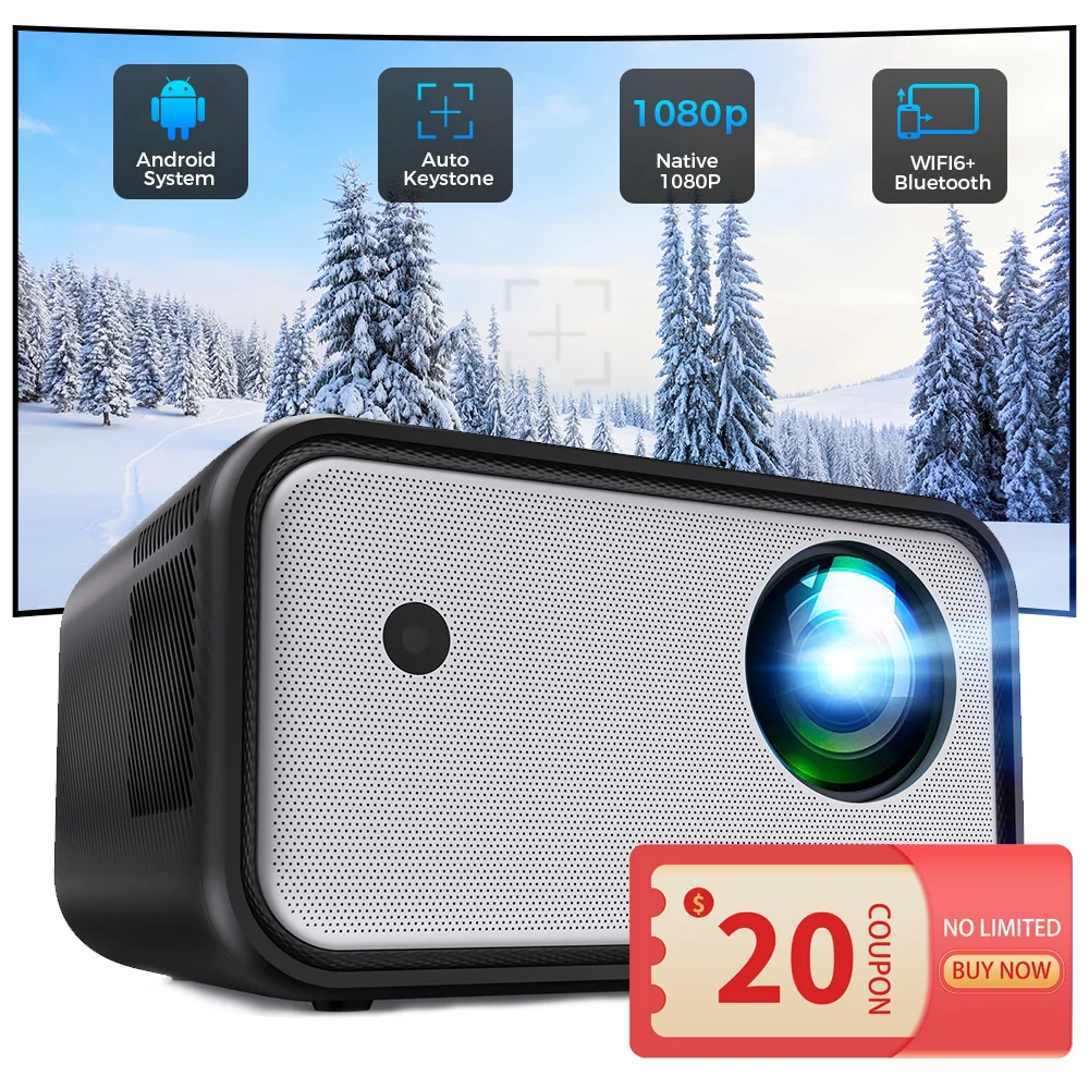 ISINBOX 4K Android プロジェクター 2+16G ネイティブ 1080P