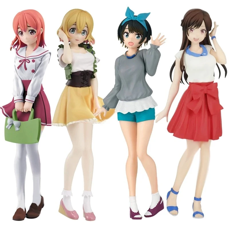 Anime Rentagirlfriend Figure Asami Nanami Sakurasawa Sumi Mizuhara Chizuru Kawaii Statue Doll