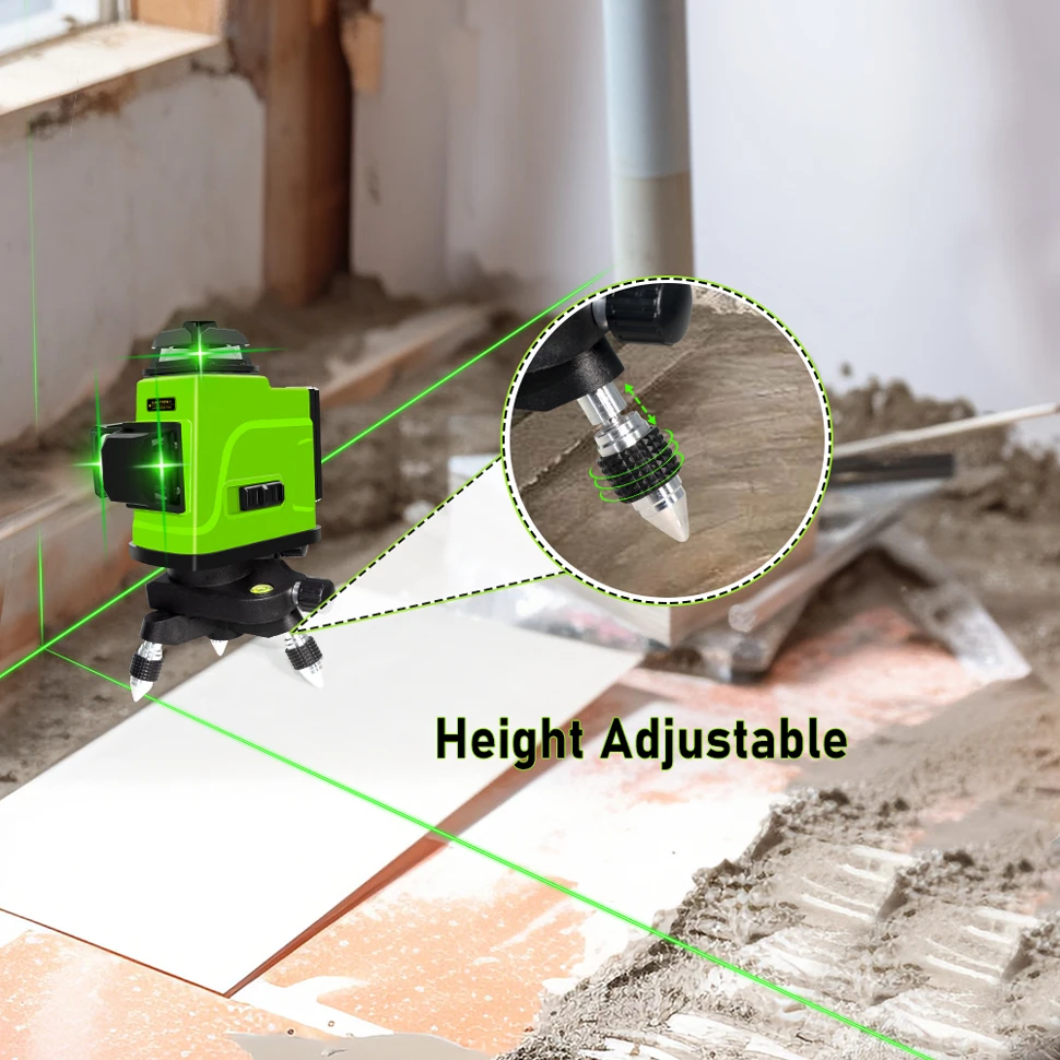 Laser Level Bracket CLUBIONA Lines laser level Metal Base 360 Rotation Adjustment Bracket for 1/4-or 5/8-inch interface