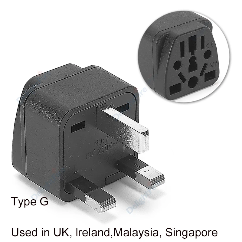 UK Type G Plug Adapter Euro European EU To UK Universal Travel Adapter AU  US American To British SG MY Power Socket Charger - AliExpress