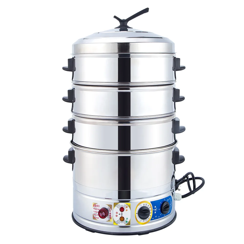 Version Four Layers Electric Steamer Pot Multi-function Bun Food Breakfast Machine Steam Cooker