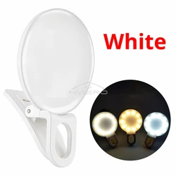 Enhanced Product Title:  
Compact Selfie Fill Light with Adjustable Warm and Cold Tones (White shell)