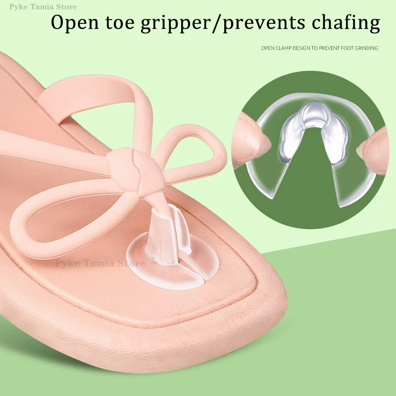 4pcs Flip-flop Front Cushion Half-size Stickers Adhesive GEL Anti-Slip Forefoot Pads Pain Relief Insoles Foot Care Shoes Inserts