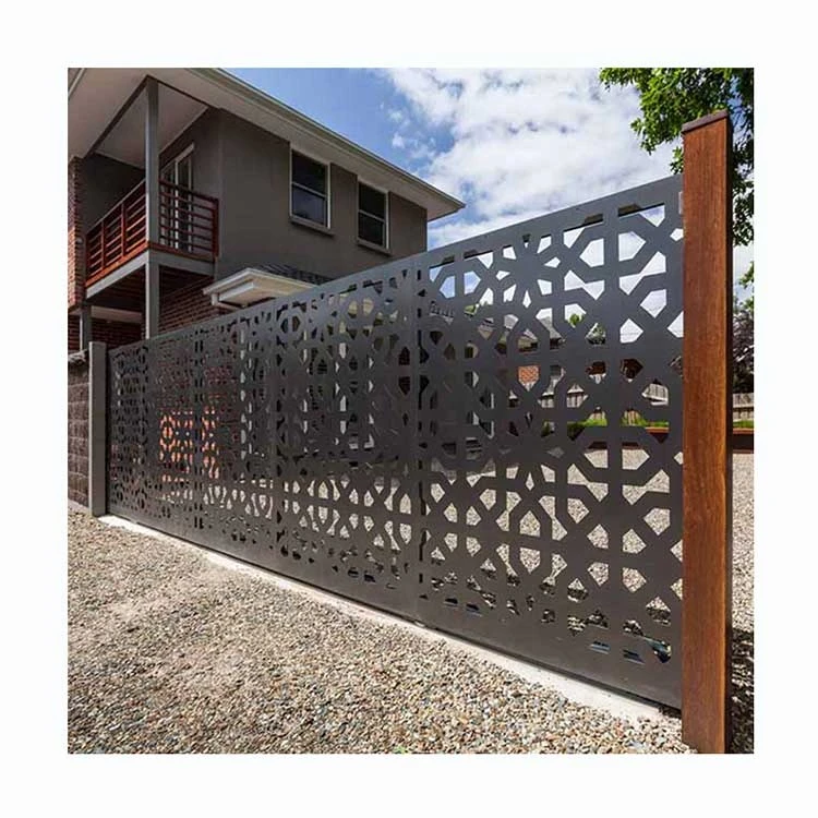 Corten Steel Decorative Laser Cut Metal Steel Screen Panels Perth Laser