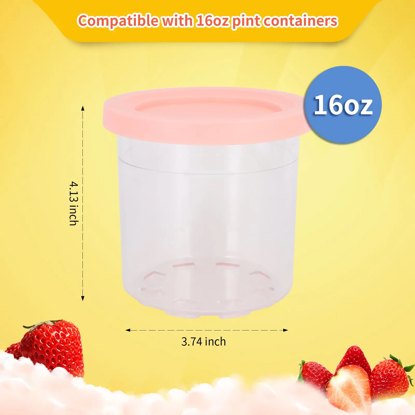 Reusable Neoprene Ice Cream Sleeve with Handle - Insulated