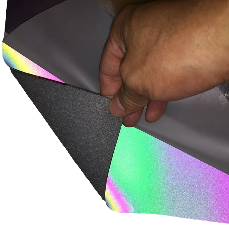 Beautiful Rainbow Reflector Night Perfect Iridescence Reflective Pu/pvc