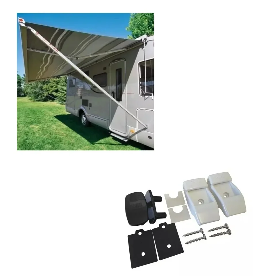 Kit Fixation Murale Auvent Fiamma Blanc 98655-176 - Pour F35F45S F65 F80S