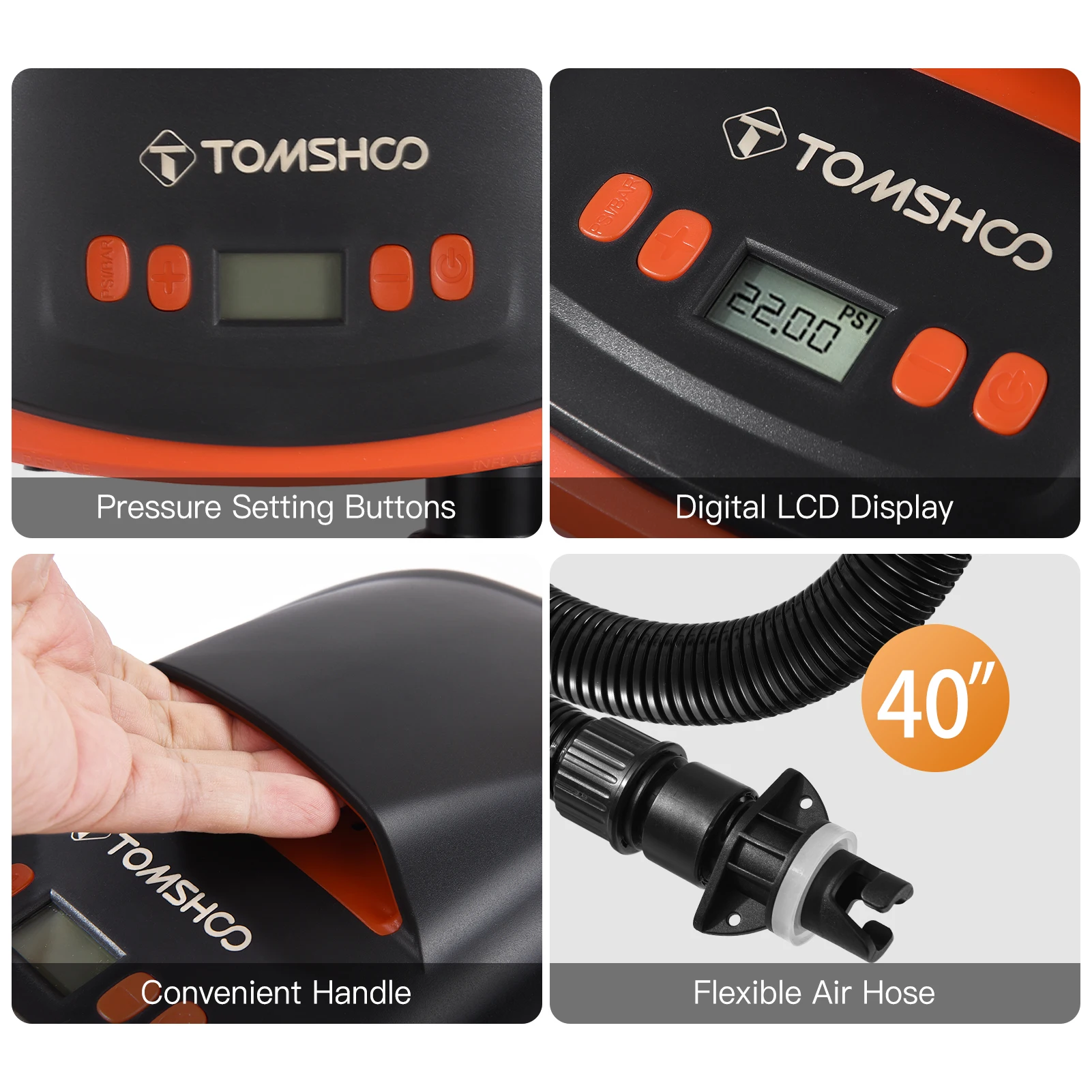 TOMSHOO   SUP  ,    â, LCD ÷, е , 110W, 12 Ʈ, 22PSI