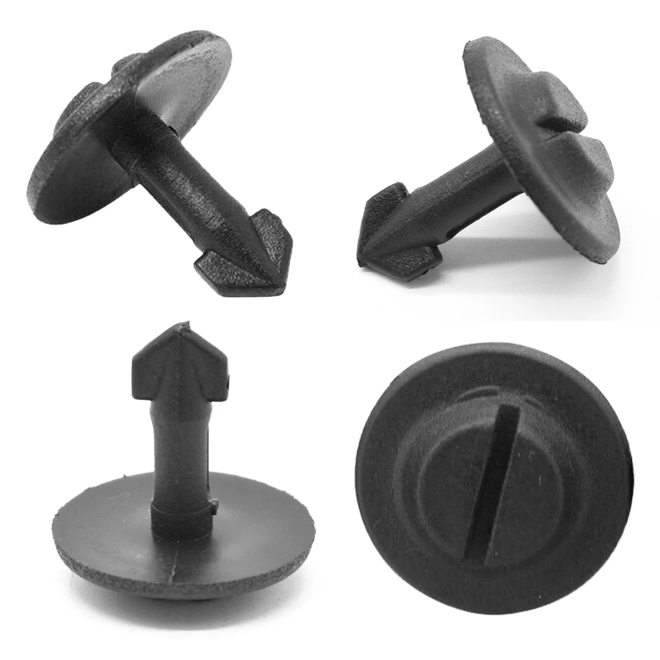 Set Di 10 Rivetti In Plastica Grigia Per Auto - Fissaggi A Vite Per Paraurti E Minigonne (lunghezza Stelo 30mm) - 2