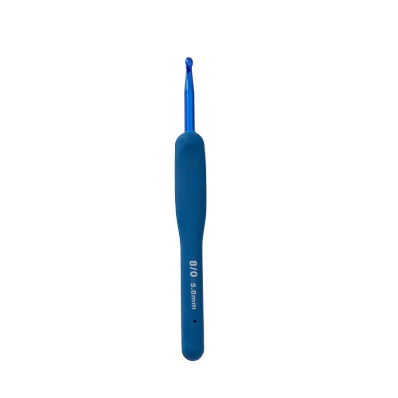 Blue Soft Handle Crochet 9 Sets New Blue Silicone Handle Crochet Set Wool Sweater Knitting Tools