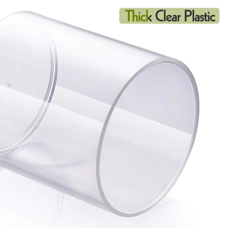 4 Pack Acrylic Qtip Holder Dispenser for Cotton Swabs, Balls, Pads, Floss Picks- Small Clear Vanity Makeup Storage Box Organizer 6
