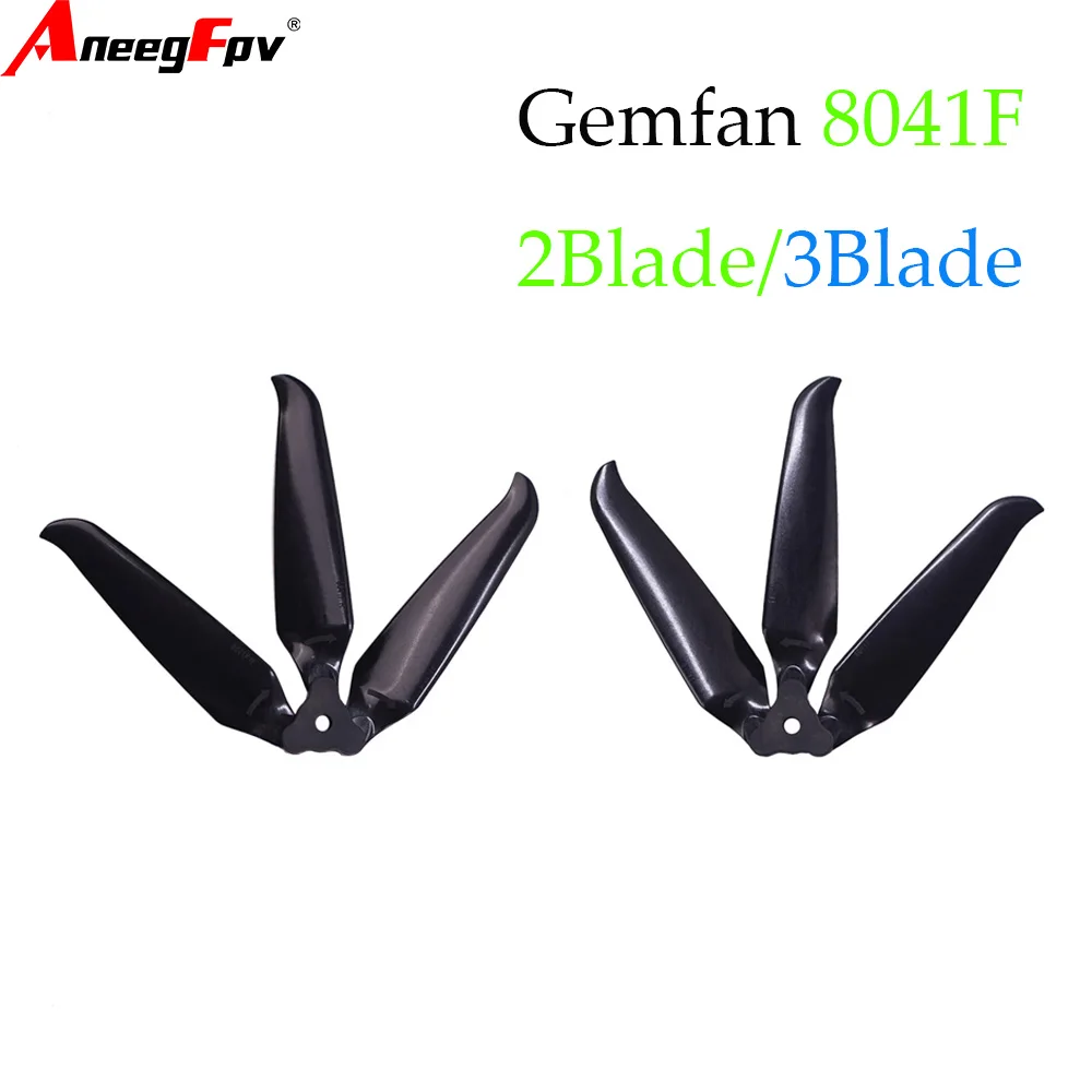 Gemfan 8041 Hélices Pliables 8 pouces Fibre Verre Nylon pour Drone FPV Longue Portée