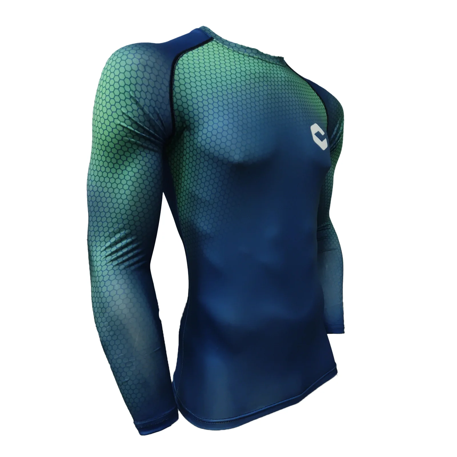 Men's Long Sleeve Rash Guard Shirt UPF 50+ - Sun Protection Quick Dry For Swimming, Running, Fishing - View #6