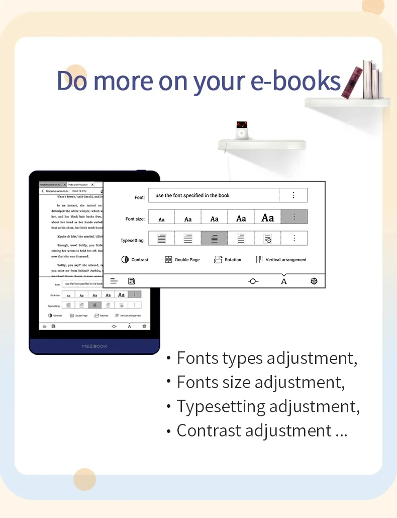 NEW Meebook M6 Ereader 6" 300 PPI Ebook reader Ereader with Dual color frontlight 3G/32GB 8-core android 11 reader book