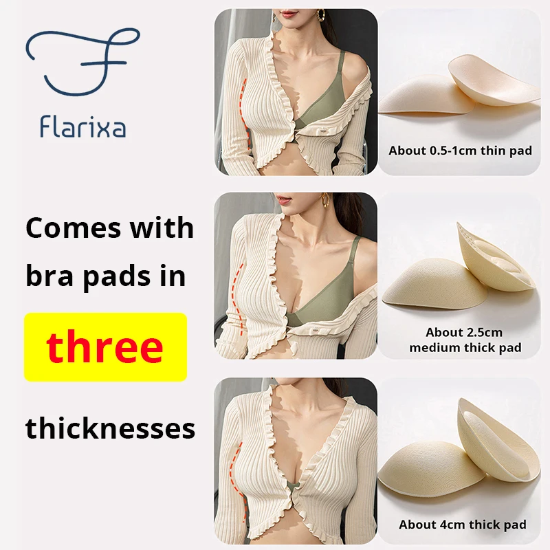 Flarixa Outer Expansion Underwear Seamless Gather Side Breast Thick Underwear Seamless No Steel Ring Chest Gathering Special Bra