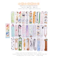 30pcs/box Kawaii pet box bookmark set cute hand drawn pattern hand account reading writing mark learning focus 1
