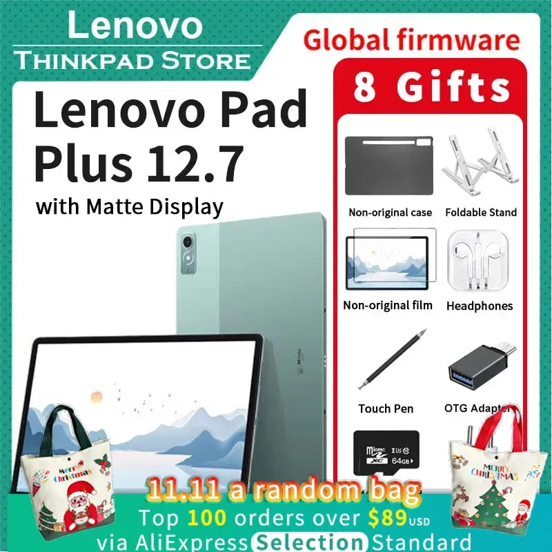  Global Rom Lenovo Xiaoxin Pad Plus 12.7 inch with Matte Display Natural Light Anti-glare Large Comfortable Visual Tab P12 12.7" 