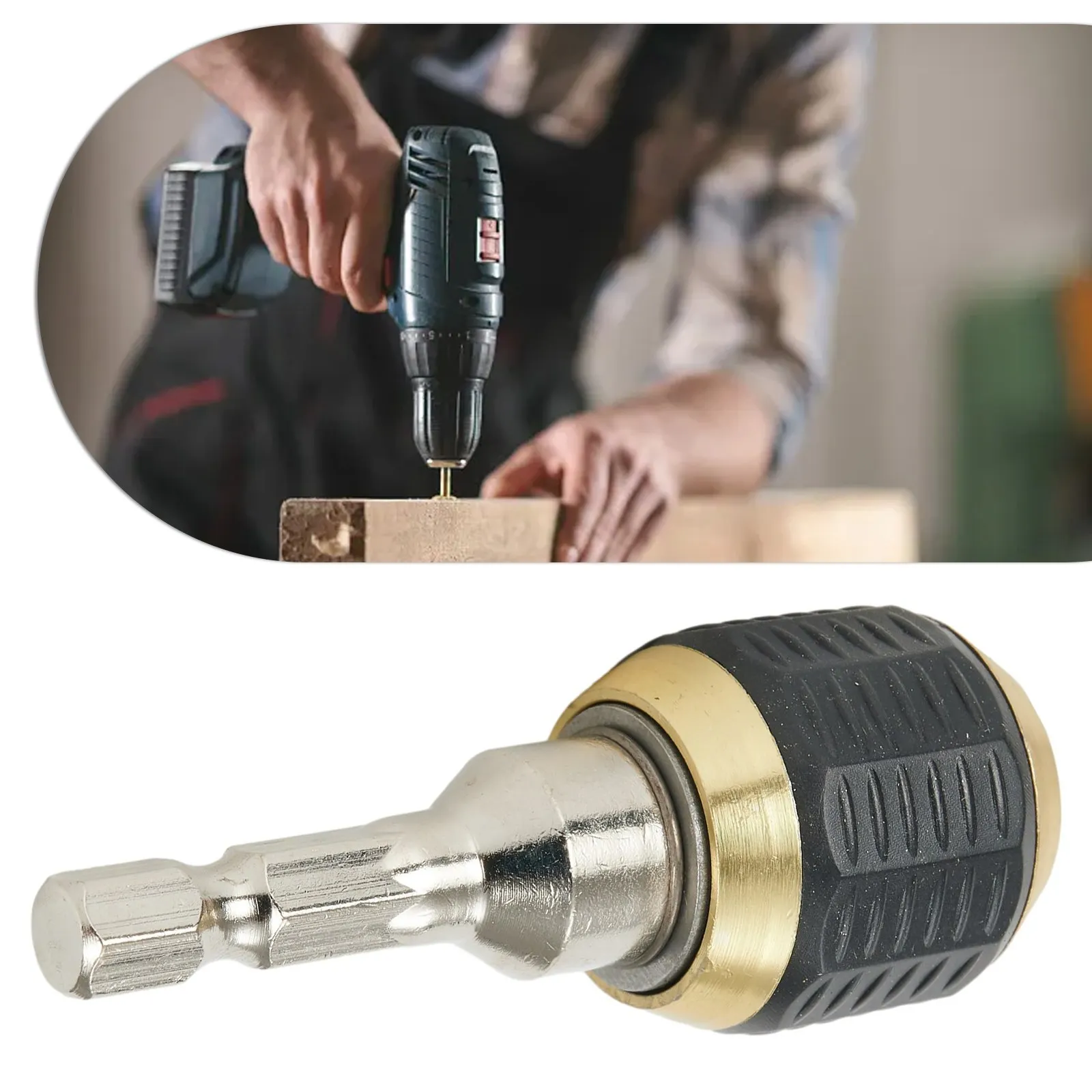 

Brand New High Quality Accessories Keyless Drill Chuck Screwdriver Carbon Steel Conversion Bar Impact Driver Adaptor