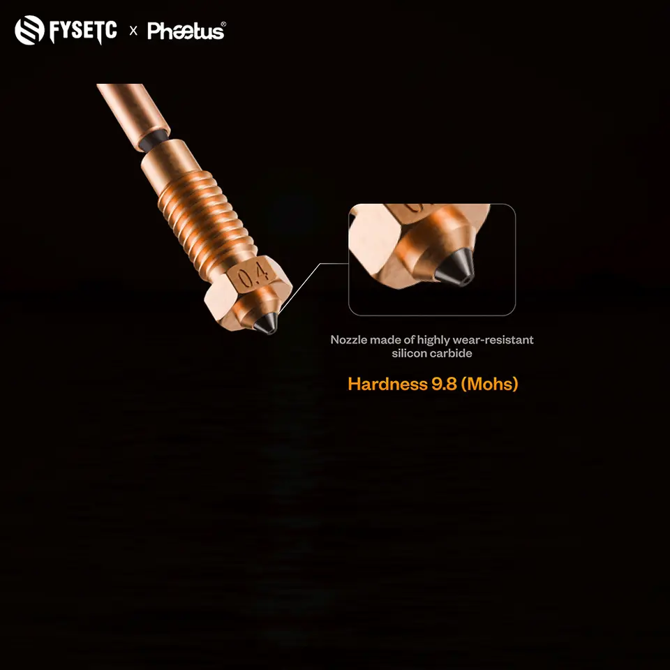 For Phaetus Sic Nextruder Prusa MK4 Upgraded Nozzle 0.4/0.6MM MK4S suitable for high wear Resistance 3D printer part image 5