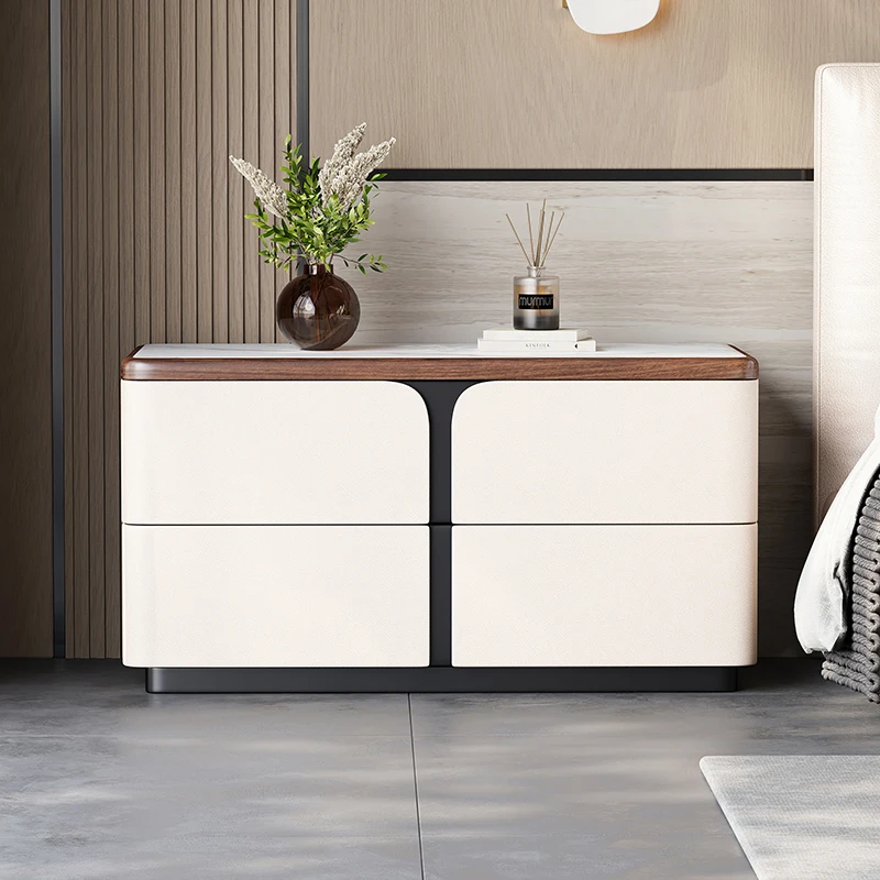 Elegant Unique Night Table European Aesthetic Creative Luxury Nightstand Modern Storage Mesitas De Noches Bedroom Furniture